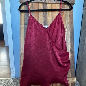 Elegant Burgundy Women's Top